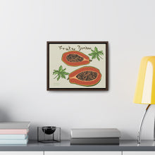 Load image into Gallery viewer, Fruta Bomba Gallery Canvas Wraps, Horizontal Frame (2 sizes and 2 Frame Colors)