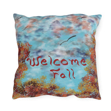 Load image into Gallery viewer, Outdoor Throw Pillows - Welcome Fall