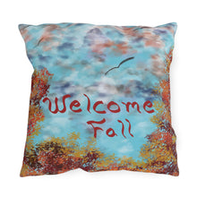 Load image into Gallery viewer, Outdoor Throw Pillows - Welcome Fall