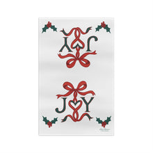 Load image into Gallery viewer, JOY Ribbon Christmas Microfiber Kitchen Towel