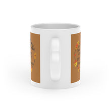 Load image into Gallery viewer, Christian Message Heart-Shaped Mug (Light Brown)