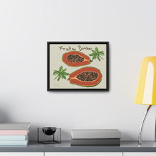 Load image into Gallery viewer, Fruta Bomba Gallery Canvas Wraps, Horizontal Frame (2 sizes and 2 Frame Colors)