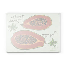 Load image into Gallery viewer, Glass Cutting Board - Papaya/Fruta Bomba (2 Sizes)