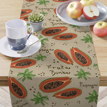 Load image into Gallery viewer, Table Runner Papaya/Fruta Bomba
