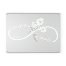 Load image into Gallery viewer, Infinity Sign Glass Cutting Board