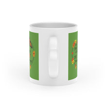 Load image into Gallery viewer, Christian Message Heart-Shaped Mug (Green Apple)