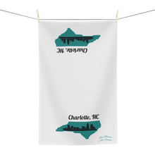 Load image into Gallery viewer, NC State Charlotte, NC Microfiber Tea Towel