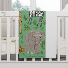 Load image into Gallery viewer, Safari Dreams Baby Blanket– Soft Fleece - No Personalization