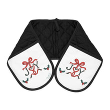 Load image into Gallery viewer, JOY Christmas Double Oven Mitt — Festive Kitchen Decor for the Holiday Season