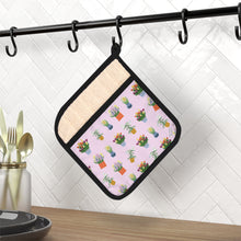 Load image into Gallery viewer, Pot Holder with Pocket-Spring Blooms Pink Background