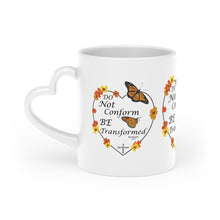Load image into Gallery viewer, Christian Message Heart-Shaped Mug (White)