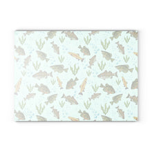 Load image into Gallery viewer, Glass Cutting Board - Fresh Water Fishes 11 x 15