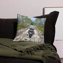 Load image into Gallery viewer, Motorcycle Ride 18x18 Throw Pillow