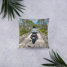 Load image into Gallery viewer, Motorcycle Ride 18x18 Throw Pillow