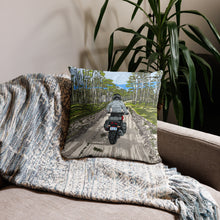 Load image into Gallery viewer, Motorcycle Ride 18x18 Throw Pillow