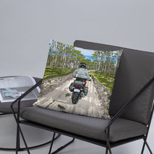 Load image into Gallery viewer, Motorcycle Ride 18x18 Throw Pillow