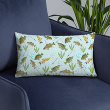 Load image into Gallery viewer, Fresh Water Fishing Basic Throw Pillow 20 x 12