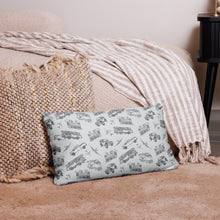 Load image into Gallery viewer, Trains, Planes and Automobiles Basic Throw Pillow 20x12
