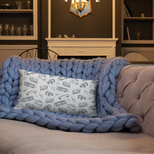 Load image into Gallery viewer, Trains, Planes and Automobiles Basic Throw Pillow 20x12