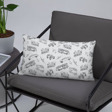 Load image into Gallery viewer, Trains, Planes and Automobiles Basic Throw Pillow 20x12