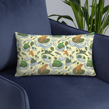 Load image into Gallery viewer, Amphibious Friends Decorative Throw Pillow 20x12