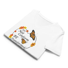 Load image into Gallery viewer, Do Not Conform/Be Transformed- Women’s relaxed V-neck t-shirt