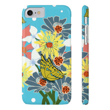 Load image into Gallery viewer, Spring Bouquet Tropical Blue Case Mate Slim Phone Cases