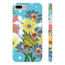 Load image into Gallery viewer, Spring Bouquet Tropical Blue Case Mate Slim Phone Cases