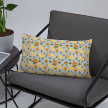 Load image into Gallery viewer, Mushrooms & Wildflowers Decorative Throw Pillow - Late Bloomer Art Studio