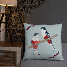 Load image into Gallery viewer, Cuban Trogon/Tocororo Bird Premium Pillow
