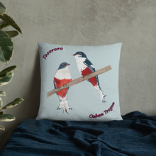 Load image into Gallery viewer, Cuban Trogon/Tocororo Bird Premium Pillow
