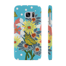 Load image into Gallery viewer, Spring Bouquet Tropical Blue Case Mate Slim Phone Cases