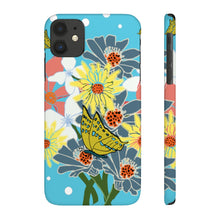 Load image into Gallery viewer, Spring Bouquet Tropical Blue Case Mate Slim Phone Cases