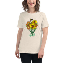 Load image into Gallery viewer, Happy Blooms Bouquet Women's Relaxed T-Shirt
