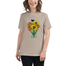 Load image into Gallery viewer, Happy Blooms Bouquet Women's Relaxed T-Shirt