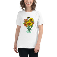 Load image into Gallery viewer, Happy Blooms Bouquet Women's Relaxed T-Shirt