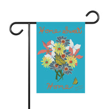 Load image into Gallery viewer, Garden &amp; House Banner-Floral Bouquet Tropical Blue
