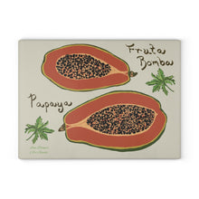 Load image into Gallery viewer, Glass Cutting Board - Papaya/Fruta Bomba (2 Sizes)
