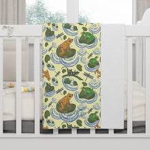 Load image into Gallery viewer, Amphibious and Friends Soft Fleece Baby/Toddler/Preschooler Blanket
