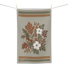 Load image into Gallery viewer, Carolina Autumn Microfiber Kitchen Towel - Light Sage Green Background
