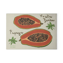 Load image into Gallery viewer, Glass Cutting Board - Papaya/Fruta Bomba (2 Sizes)
