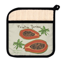 Load image into Gallery viewer, Pot Holder with Pocket - Papaya/Fruta Bomba 1

