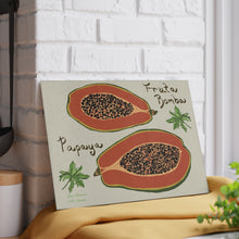 Load image into Gallery viewer, Glass Cutting Board - Papaya/Fruta Bomba (2 Sizes)
