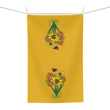 Load image into Gallery viewer, Yellow Wildflower Microfiber Tea Towel
