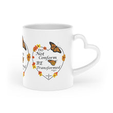 Load image into Gallery viewer, Christian Message Heart-Shaped Mug (White)
