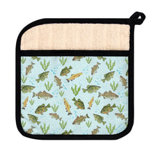 Load image into Gallery viewer, Pot Holder with Pocket-Fresh Water Fishes
