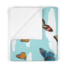 Load image into Gallery viewer, Soft Fleece Butterflies Baby/Toddler/Preschooler Blanket
