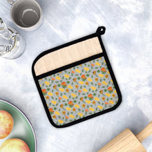 Load image into Gallery viewer, Pot Holder with Pocket - Mushrooms &amp; Wildflowers
