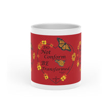 Load image into Gallery viewer, Christian Message Heart-Shaped Mug (Red)
