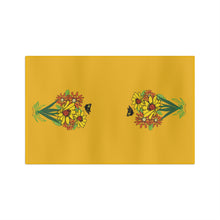 Load image into Gallery viewer, Yellow Wildflower Microfiber Tea Towel
